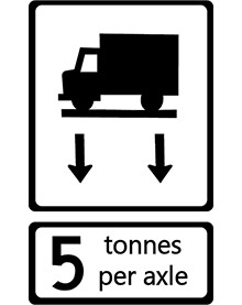 Half Loads Sign