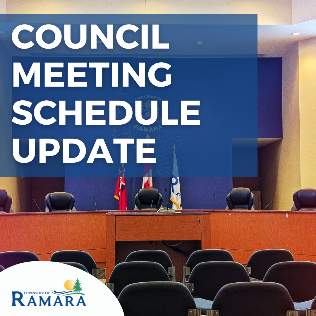 Council Meeting Schedule Update