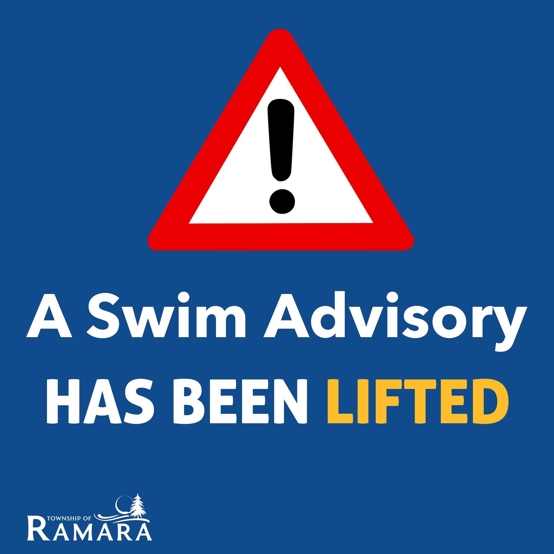 Swim Advisory Lifted