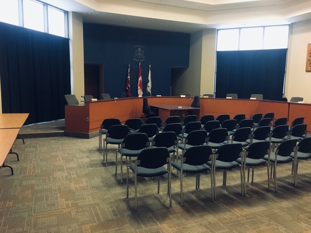 A picture of Ramara Township's Council Chambers