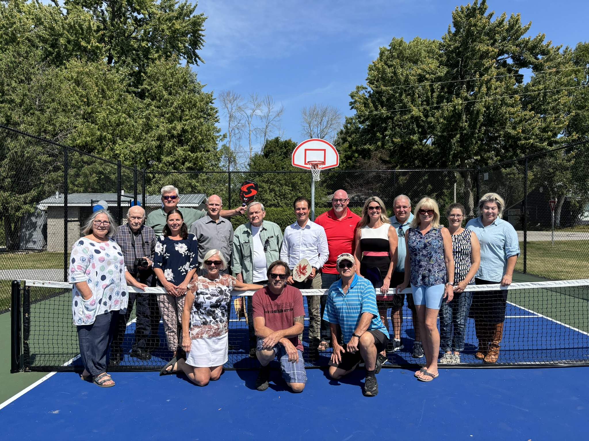 A picture of the Lovely Day multi-use court opening