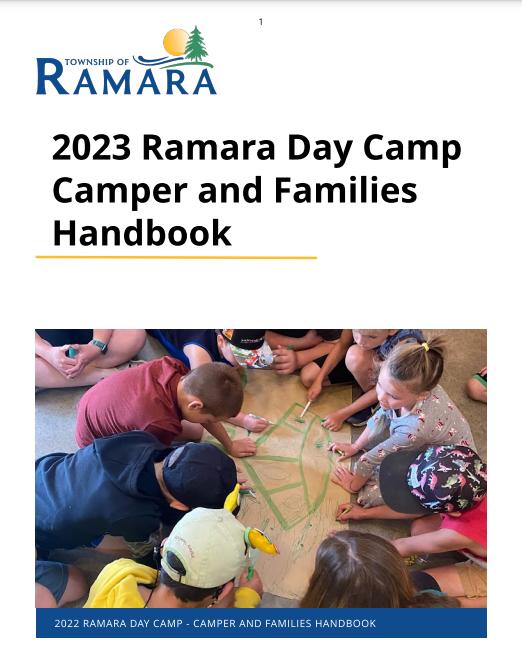 2023 Camp Ramara Handbook Cover