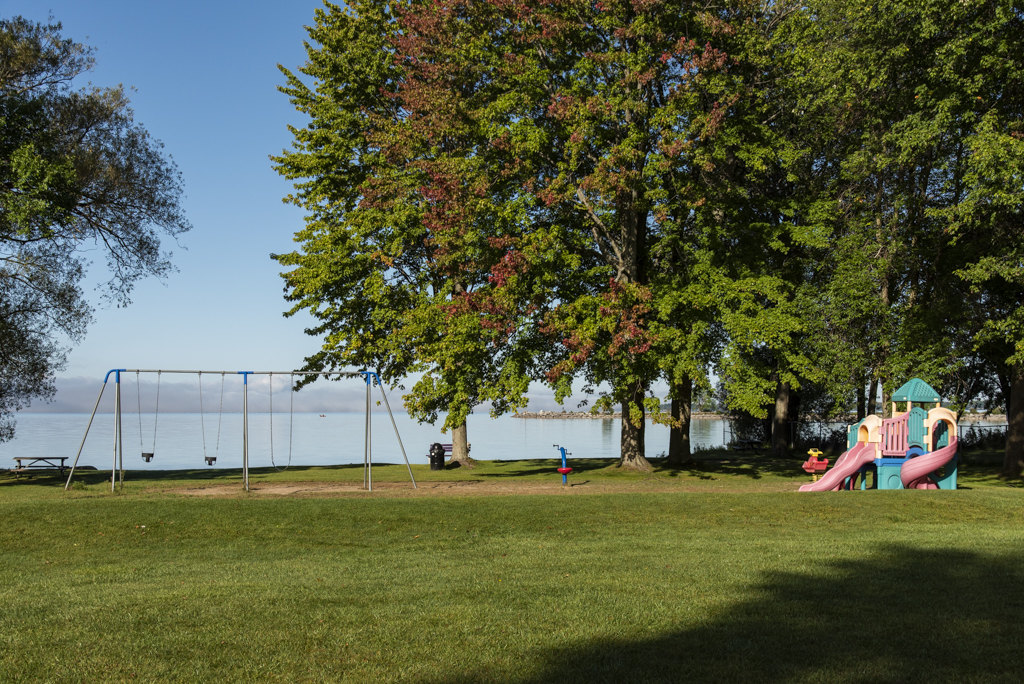 Picture of a park with a playground