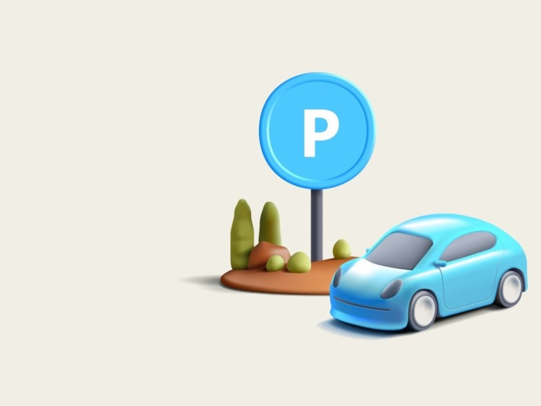 A picture of the different types of parking in Ramara