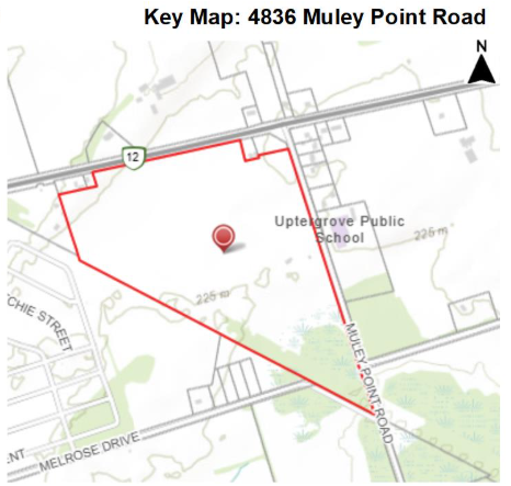 Location Map of Subject Lands: 1506 Highway 12, 1646 Highway 12, 2440 Concession Road 1, 2530 Concession Road
