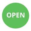 Green circle with the words 'Open'