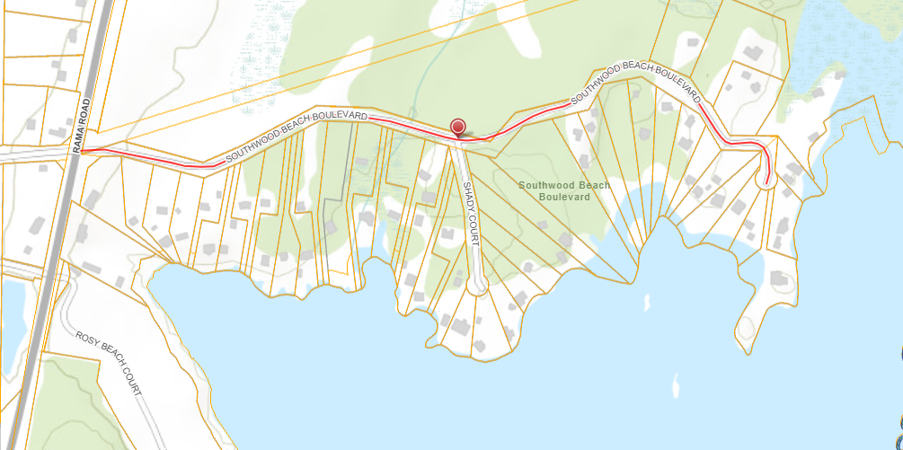 Map of Southwood Beach Boulevard